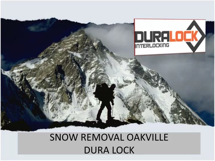 snow removal oakville dura lock