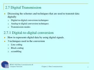 2.7 Digital Transmission