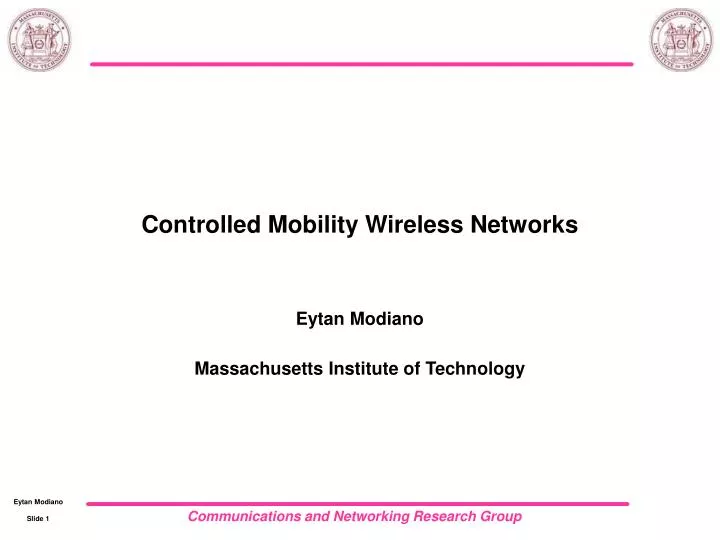 controlled mobility wireless networks