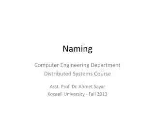 Naming