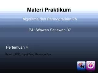 materi praktikum