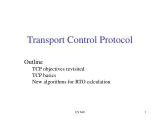 Transport Control Protocol