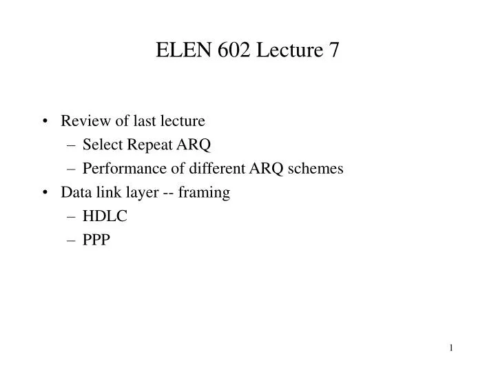 elen 602 lecture 7