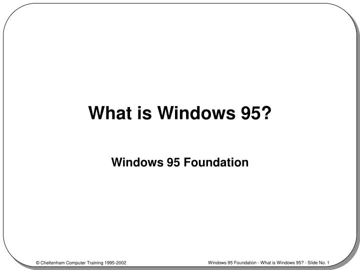 what is windows 95