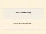 Local Area Networks - slide 1