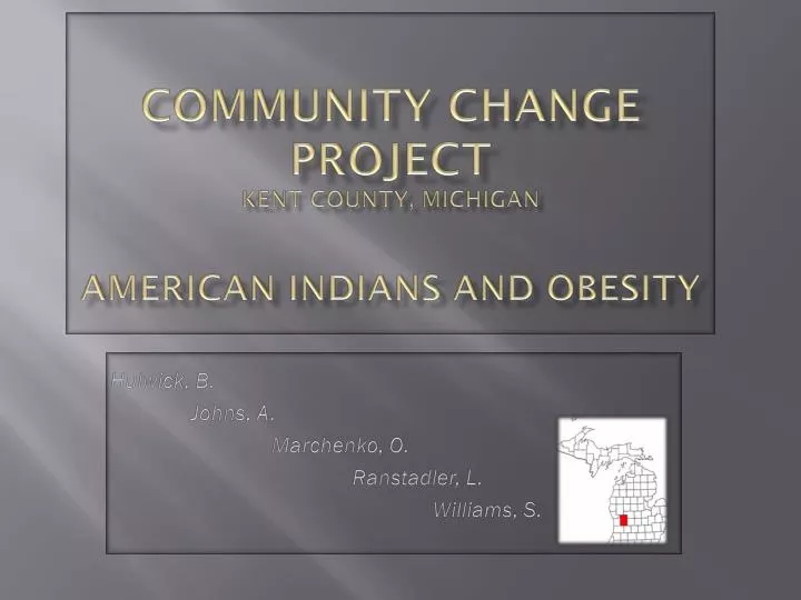 community change project kent county michigan american indians and obesity