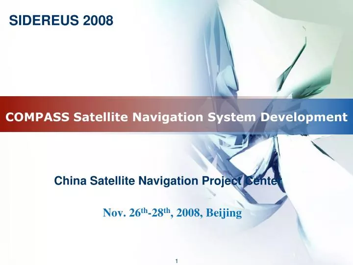 compass satellite navigation system development
