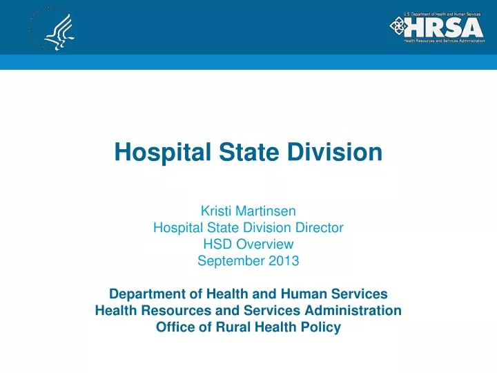 hospital state division