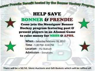 Bonner Prendie Benefit hosted by the Bonner Hockey Program