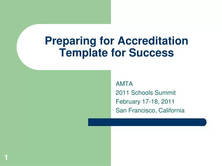 preparing for accreditation template for success