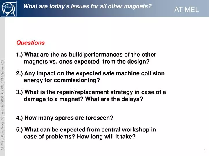 what are today s issues for all other magnets