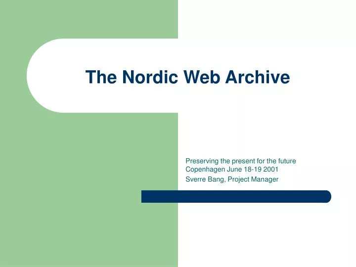the nordic web archive