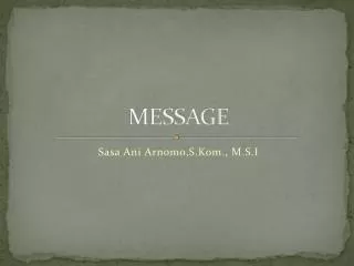 message