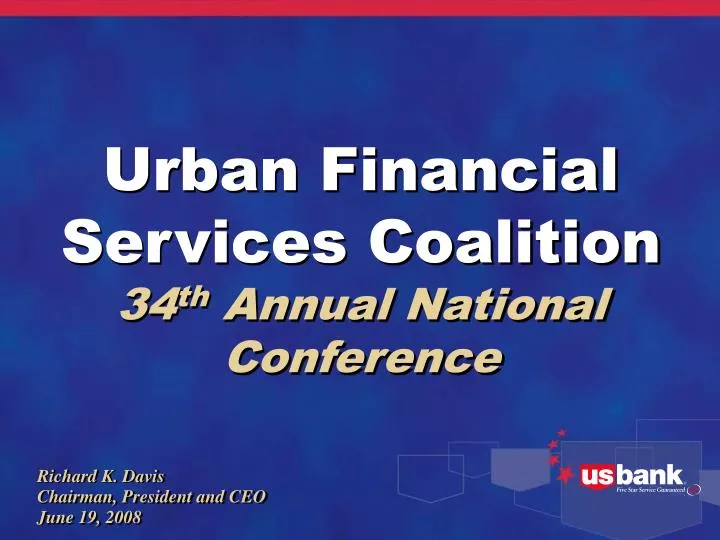 urban financial services coalition 34 th annual national conference