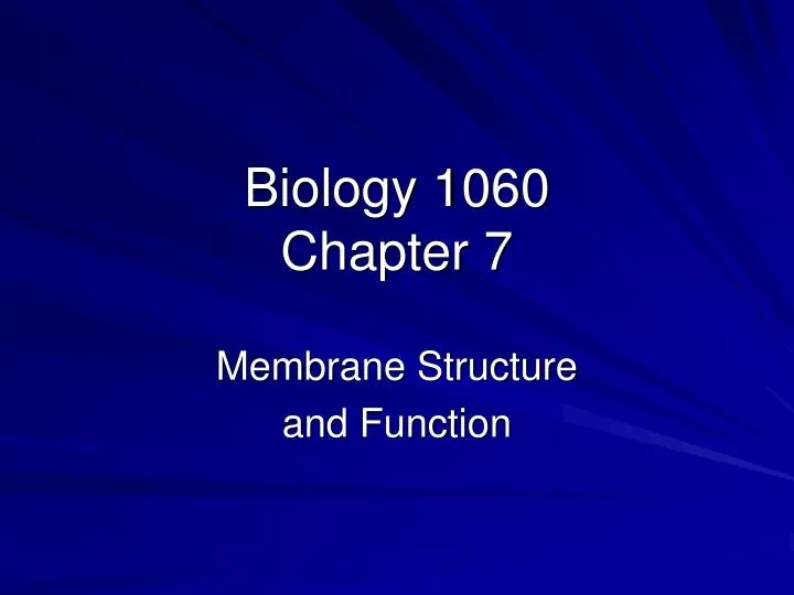 biology 1060 chapter 7