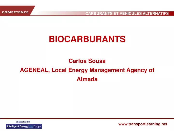 biocarburants carlos sousa ageneal local energy management agency of almada