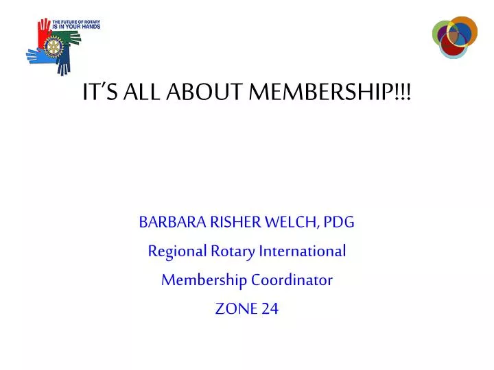 it s all about membership