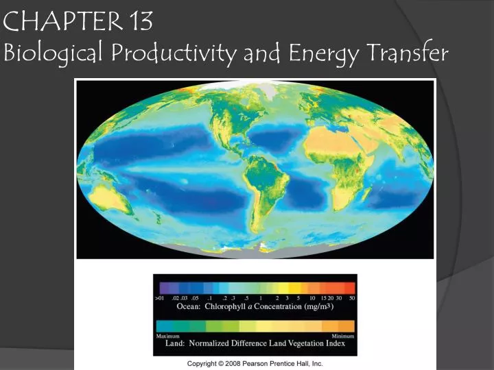 chapter 13 biological productivity and energy transfer