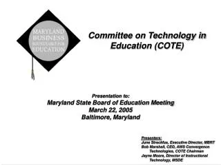 Committee on Technology in Education (COTE)