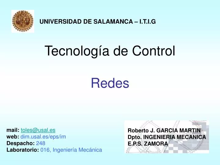 tecnolog a de control redes