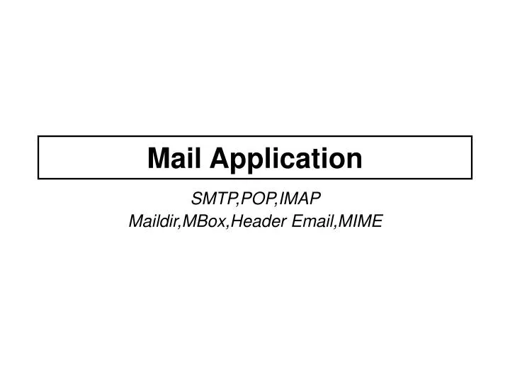 mail application