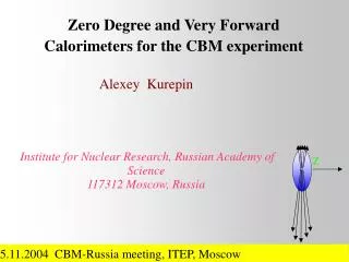 Zero Degree and Very Forward Calorimeters for the CBM experiment