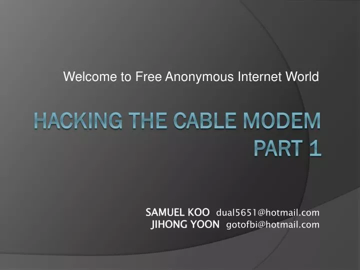 welcome to free anonymous internet world