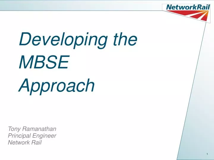developing the mbse approach