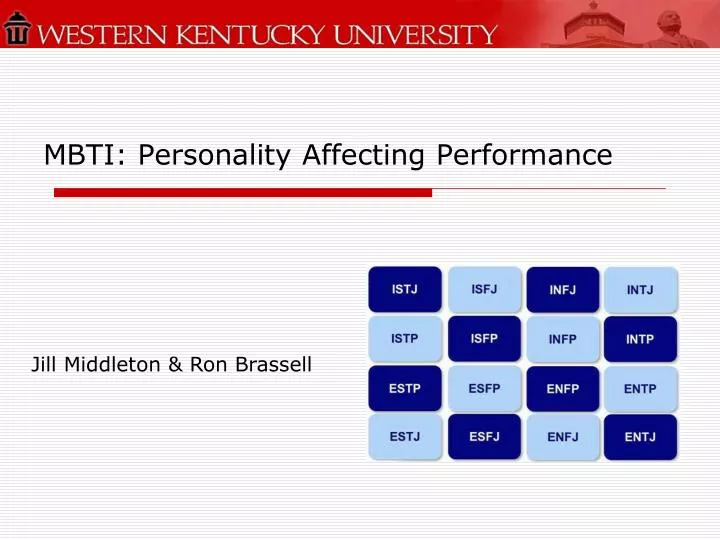 mbti personality affecting performance