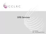 SRB Services - slide 1