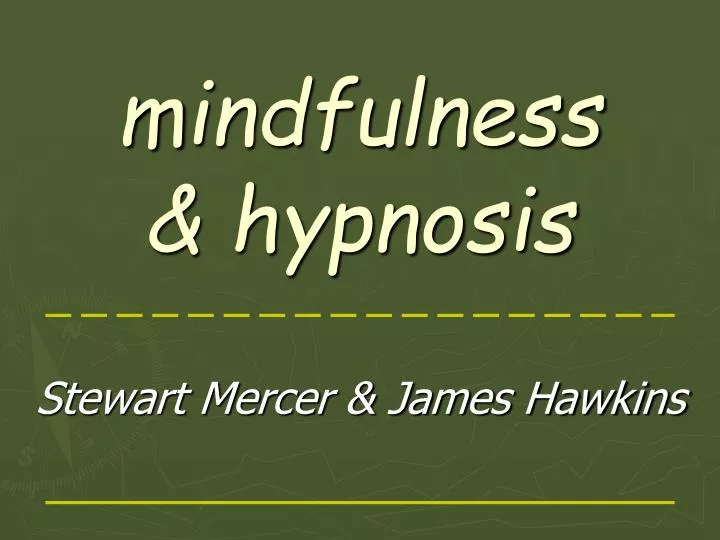 m indfulness hypnosis