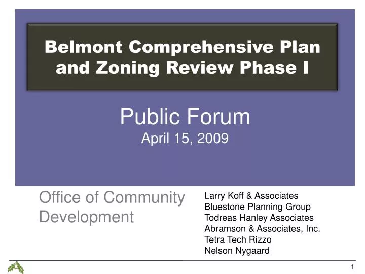 public forum april 15 2009