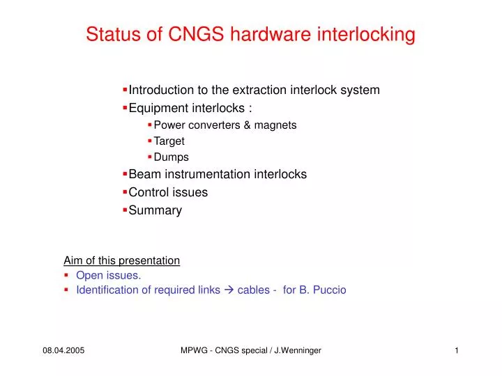 status of cngs hardware interlocking