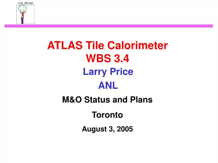 atlas tile calorimeter wbs 3 4