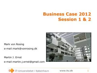 business case 2012 session 1 2