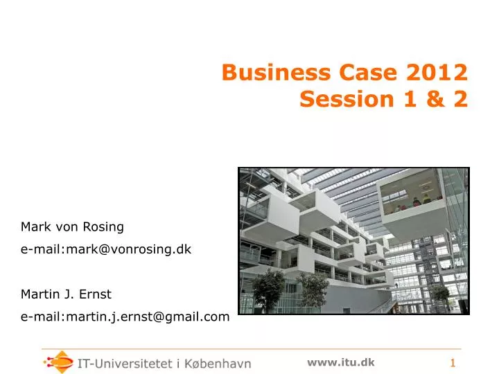business case 2012 session 1 2