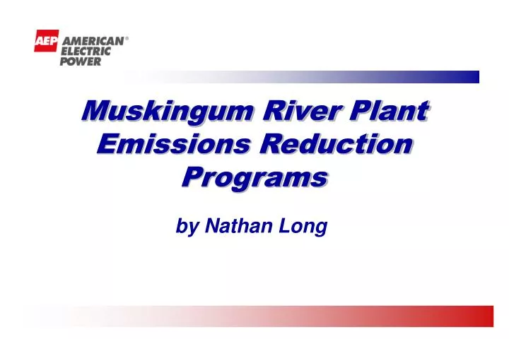 muskingum river plant emissions reduction programs