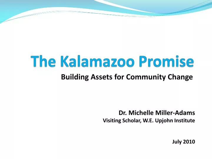 the kalamazoo promise