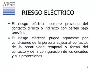 riesgo el ctrico