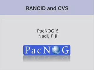 RANCID and CVS