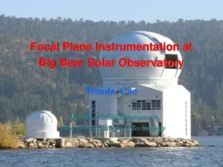 Focal Plane Instrumentation at Big Bear Solar Observatory