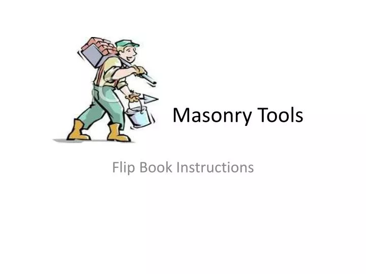 masonry tools