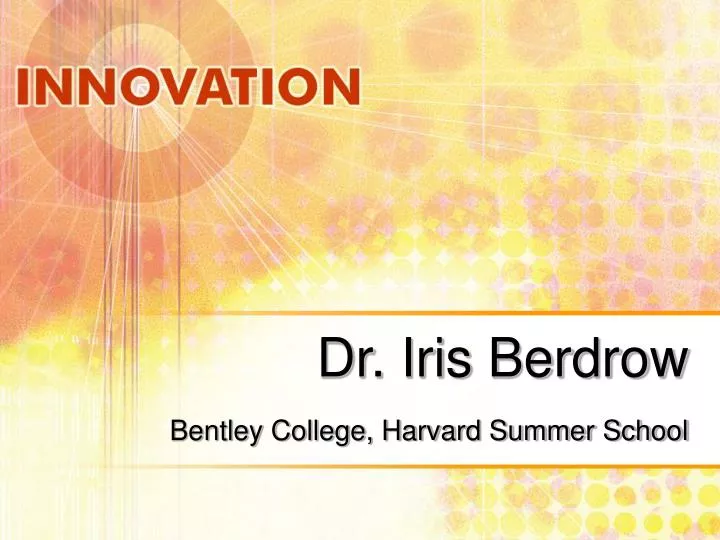 dr iris berdrow