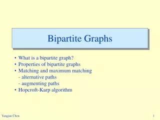Bipartite Graphs