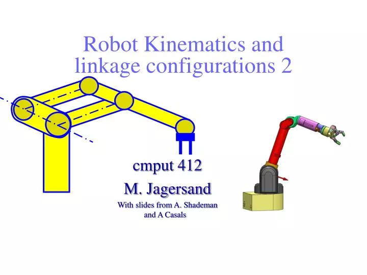 robot kinematics and linkage configurations 2