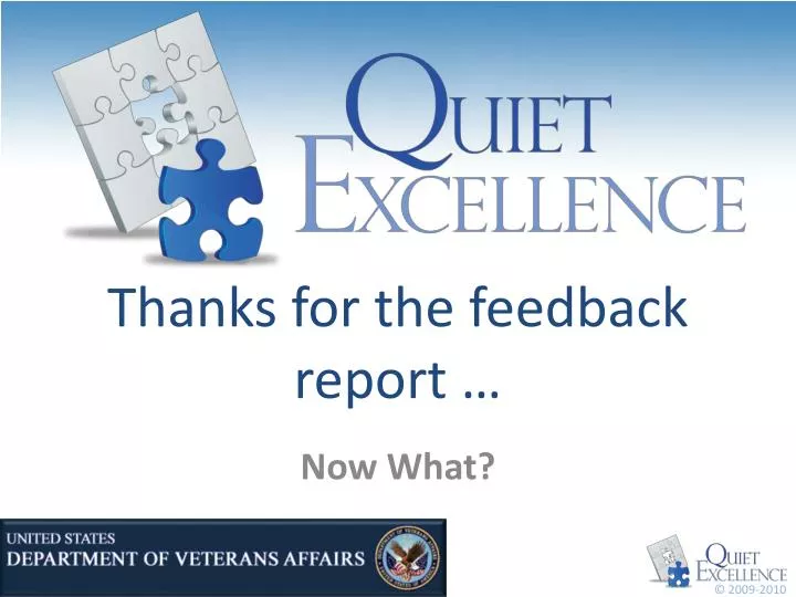 thanks for the feedback report