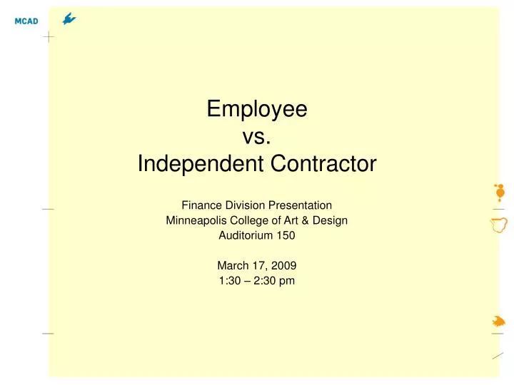 employee vs independent contractor