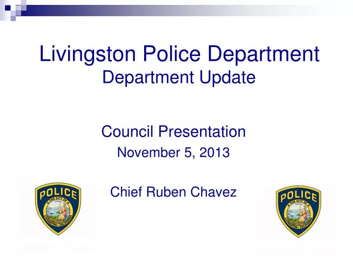 livingston police department department update