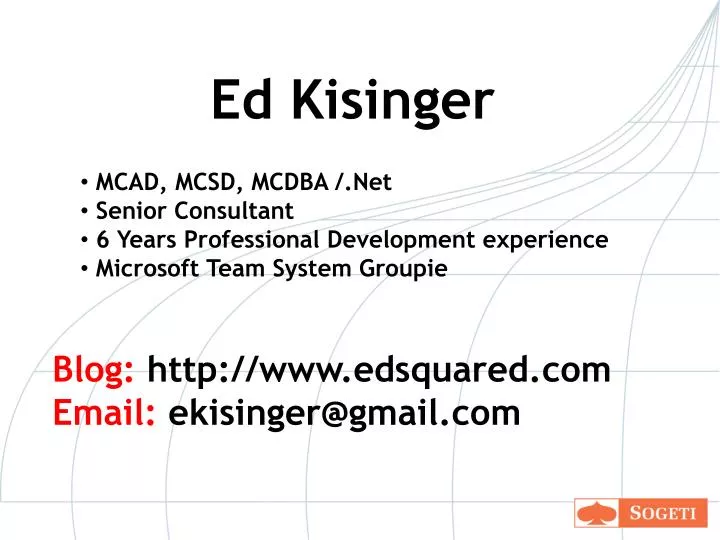 ed kisinger