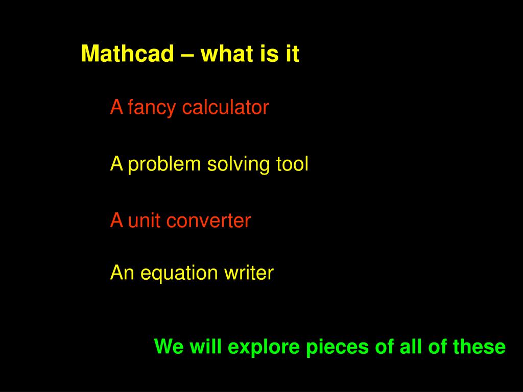 PPT - Mathcad – what is it PowerPoint Presentation, free download - ID ...